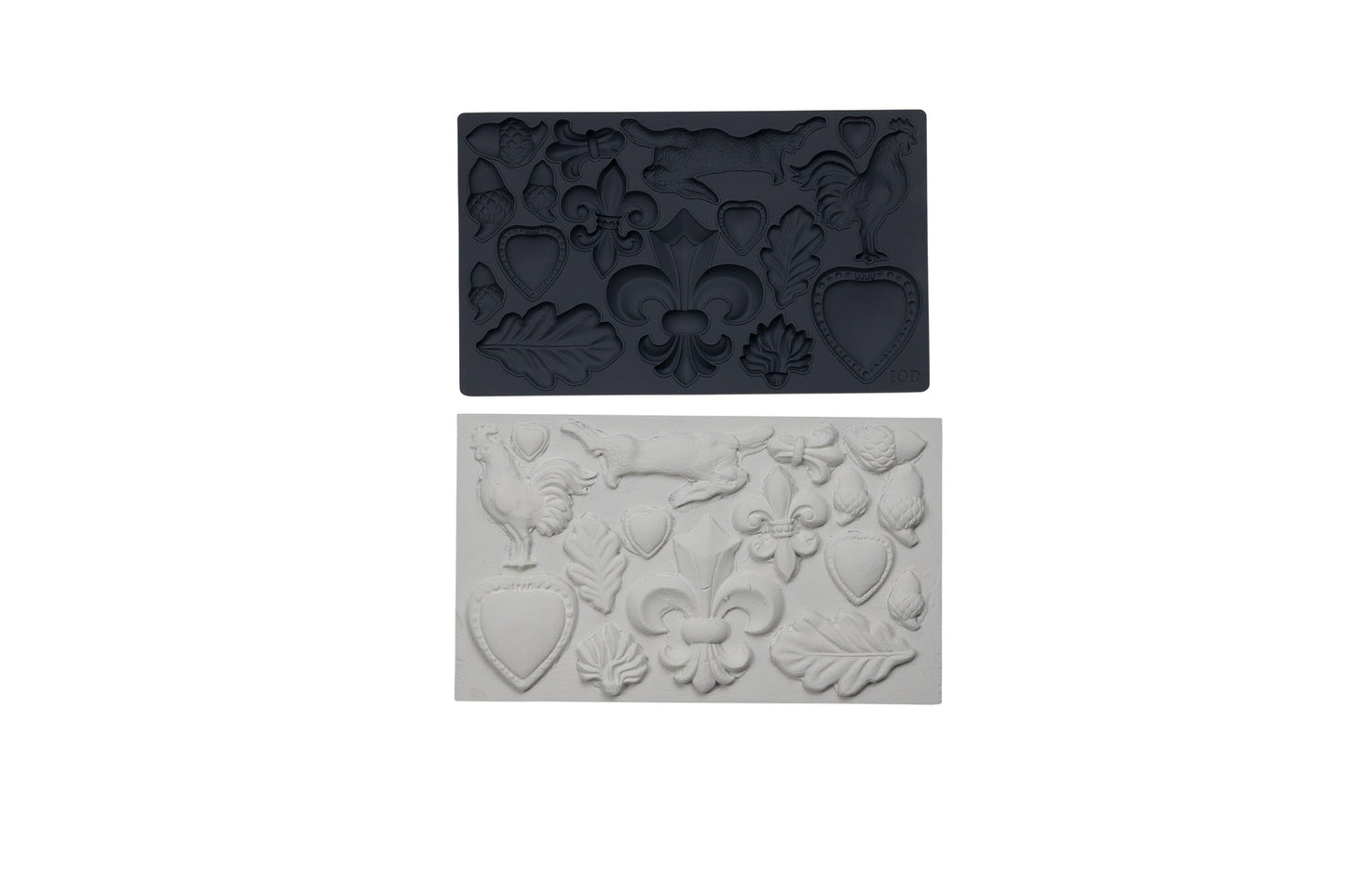 Fleur De Lis IOD décor mould 6 x 10 - by Iron Orchid Designs