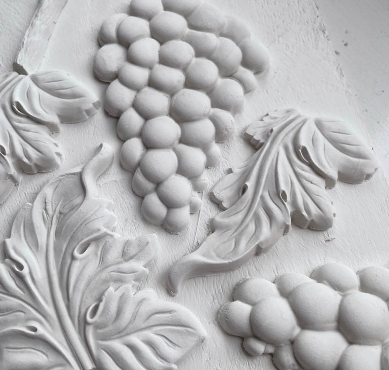 Grapes IOD décor mould 6 x 10 - by Iron Orchid Designs