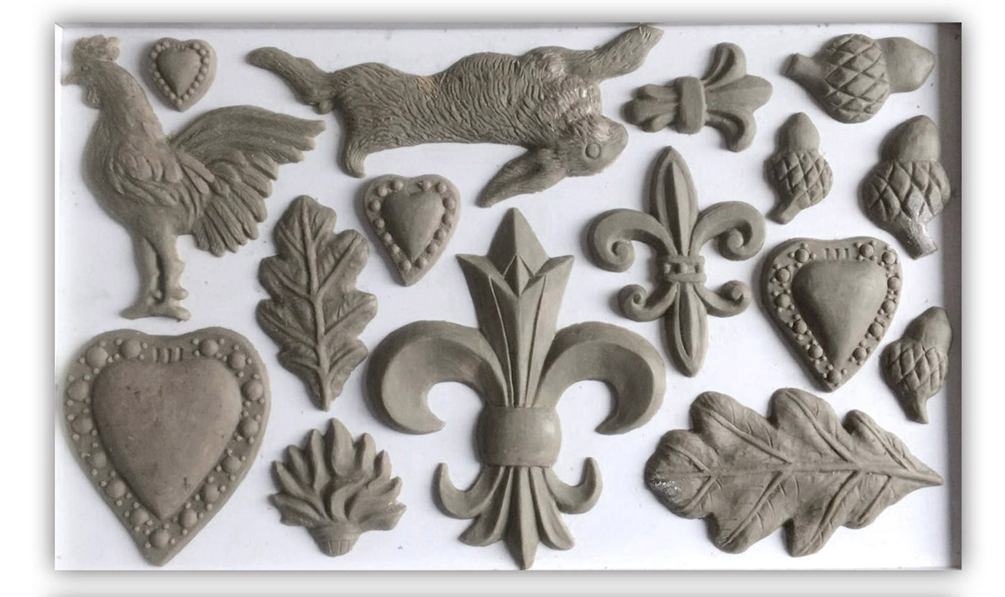 Fleur De Lis IOD décor mould 6 x 10 - by Iron Orchid Designs