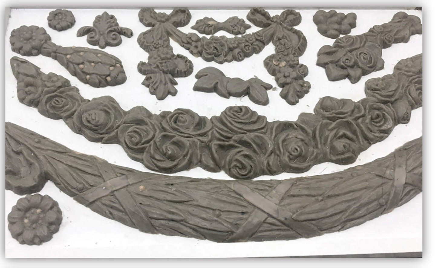 Swags IOD décor mould 6 x 10 - by Iron Orchid Designs