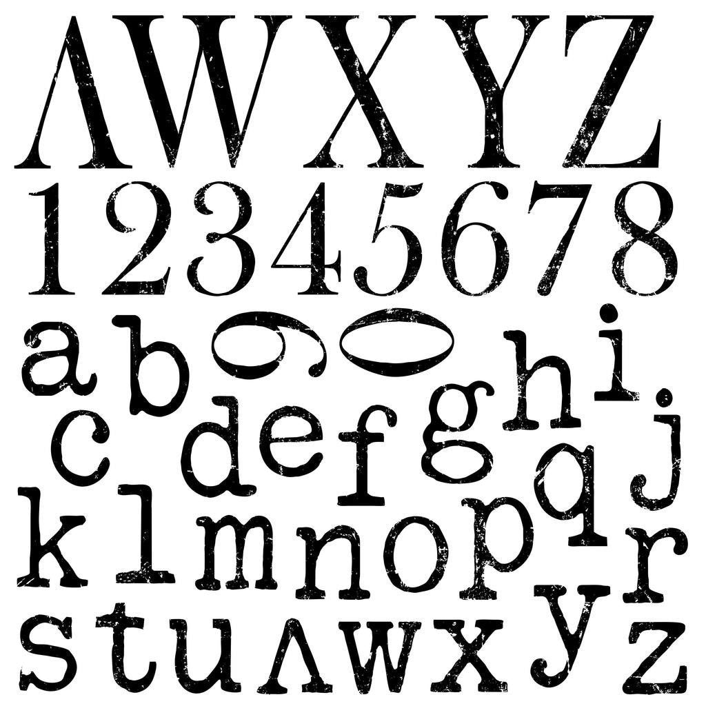 Typesetting 12 x 12 IOD stamp 2 sheets - by Iron Orchid Designs