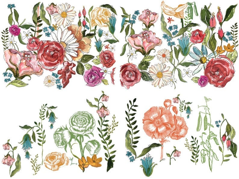 IOD transfer Wander Transfer pad with (4) 12 X 16 Sheets by Iron Orchid Designs Furniture transfer decal