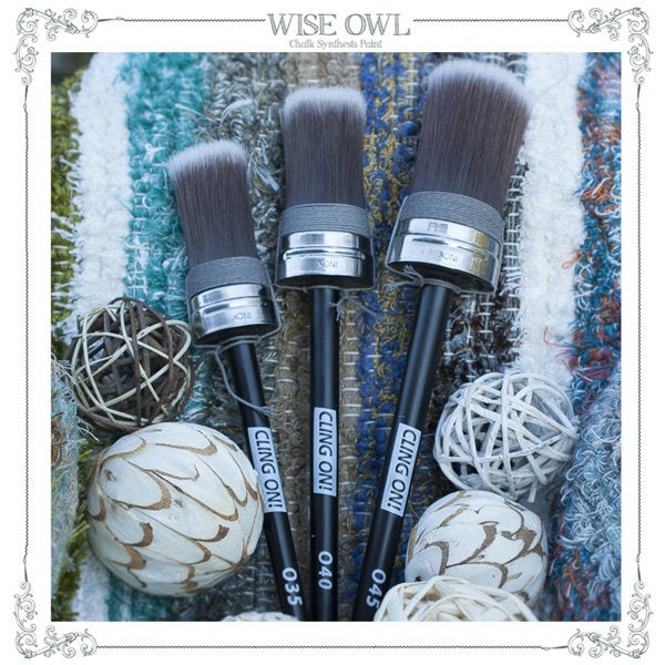 Cling On Paint Brushes - Oval Large (O45)