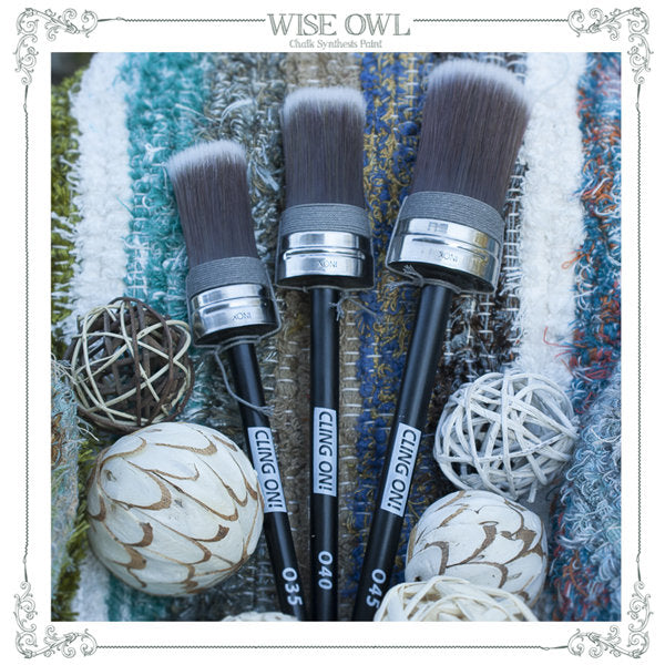 Cling On Paint Brushes - Oval Small (O35)