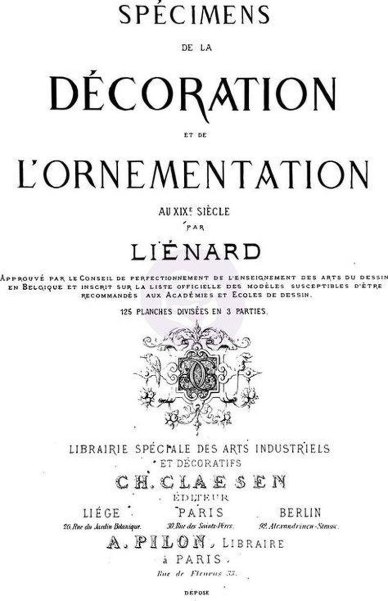 Specimens IOD transfer 24" x 36" rub on furniture decal - First Generation by Iron Orchid Design - Retired