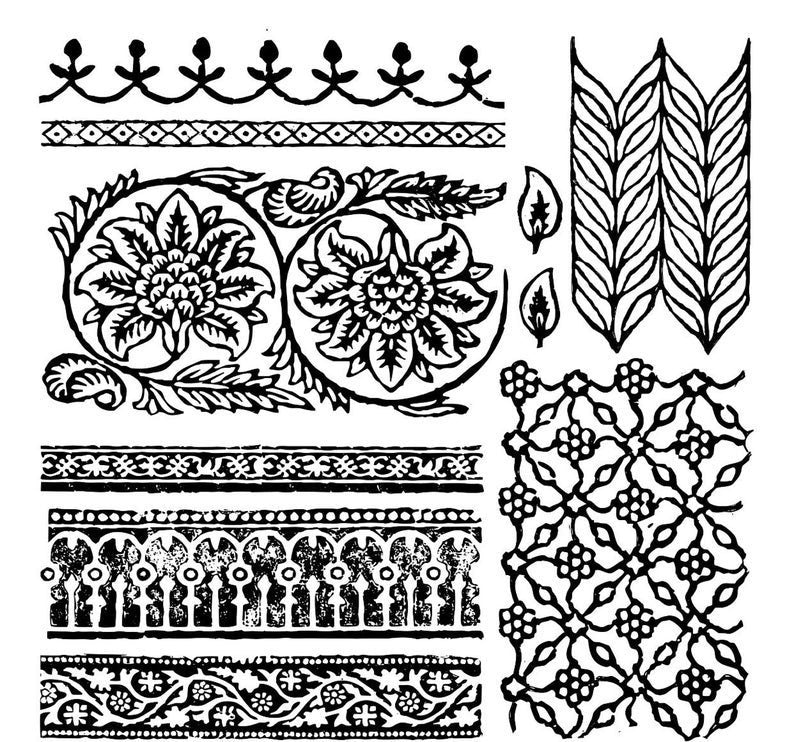 Bohemia 12 x 12 IOD stamp - by Iron Orchid Designs