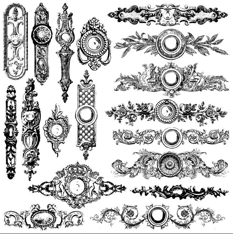 Backplates 12 x 12 IOD stamp - by Iron Orchid Designs