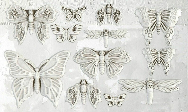 Monarch IOD décor mould 6 x 10 - by Iron Orchid Designs
