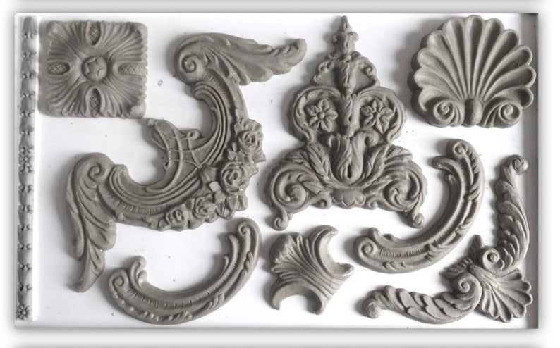 Classic elements IOD décor mould 6 x 10 - by Iron Orchid Designs