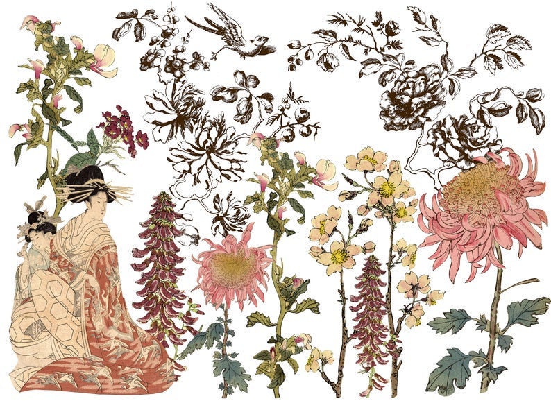 Japonica iod transfer 24" × 33" (discontinued)