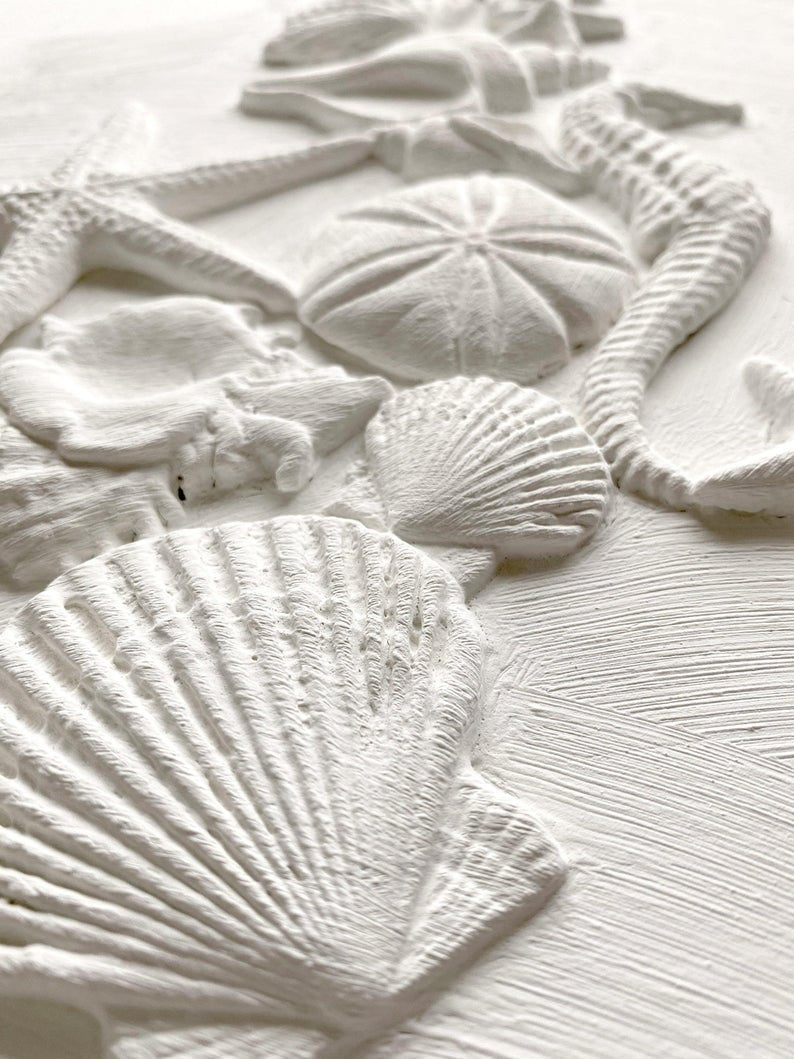 Sea shells IOD decor mould 6 x 10 - by Iron Orchid Designs