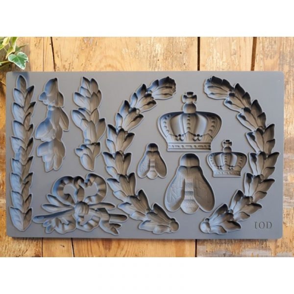 Laurel IOD decor mould 6 x 10 - by Iron Orchid Designs