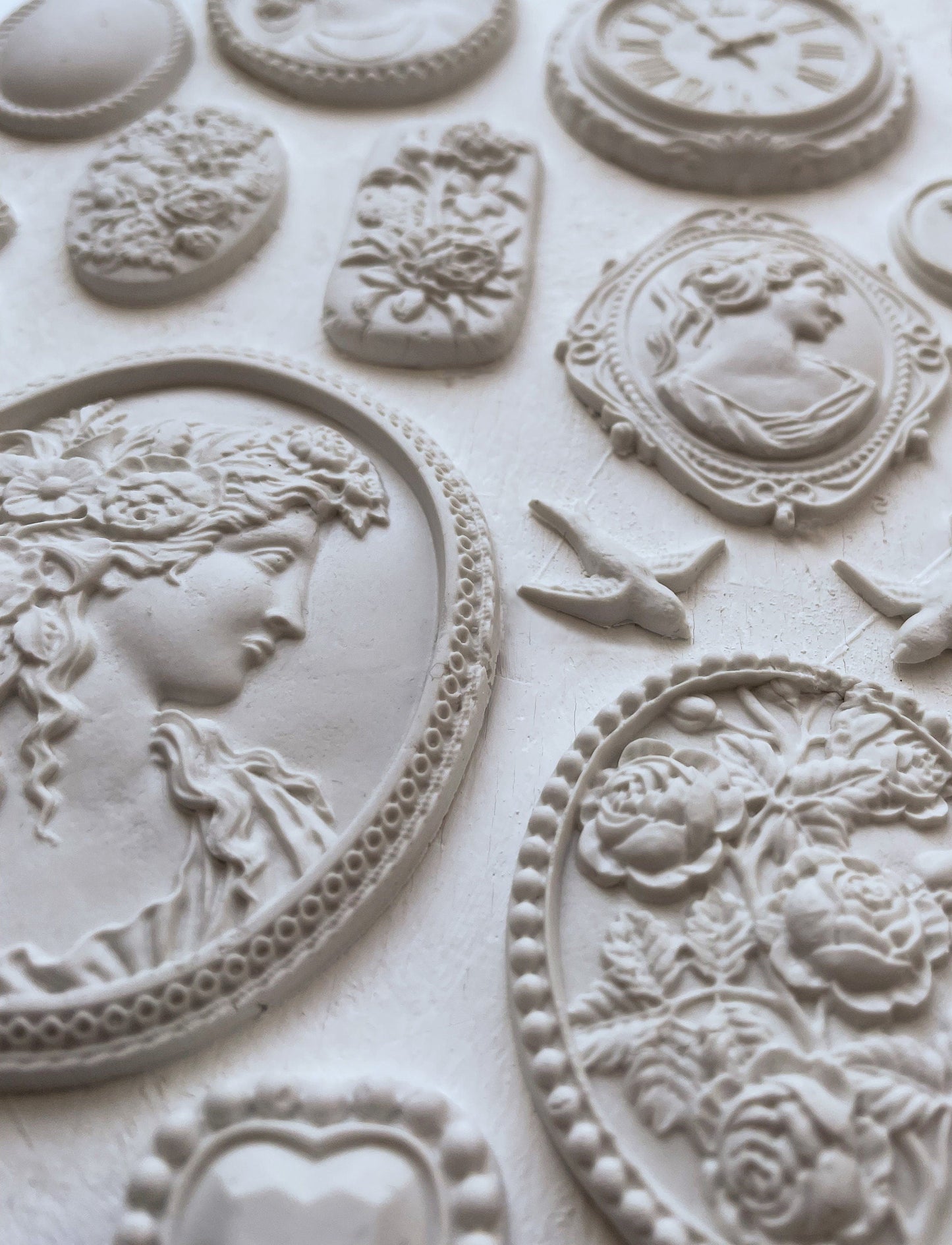 Cameos IOD décor mould 6 x 10 - by Iron Orchid Designs