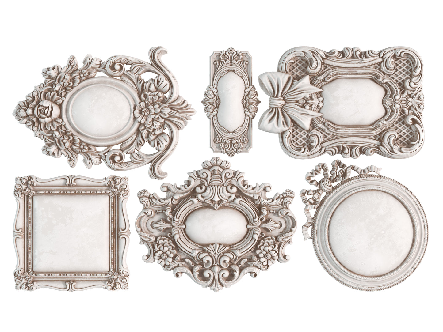 Frames 3 IOD décor mould 6 x 10 - by Iron Orchid Designs - New Release
