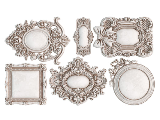 Frames 3 IOD décor mould 6 x 10 - by Iron Orchid Designs - New Release