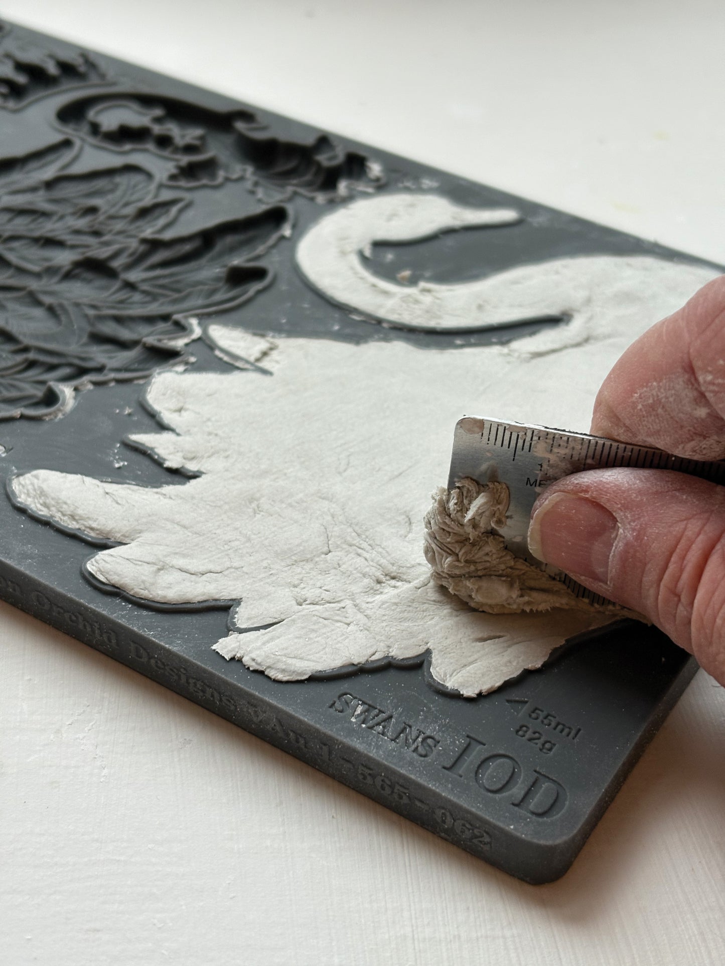 Swans IOD décor mould 6 x 10 - by Iron Orchid Designs - New Release