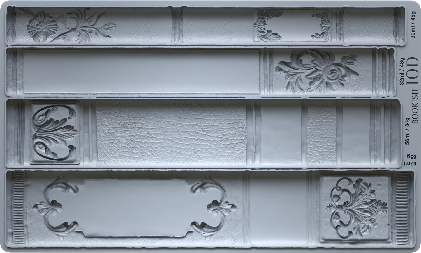 Bookish IOD décor mould 6 x 10 - by Iron Orchid Designs - New Release