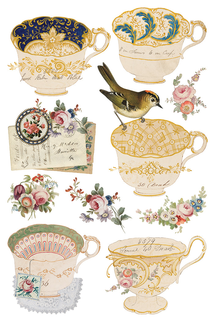 The Belgravia IOD Transfer Pad with (8) 8 x 12 Sheets by Iron Orchid Designs Rub-On Furniture Transfer Decal - New Release