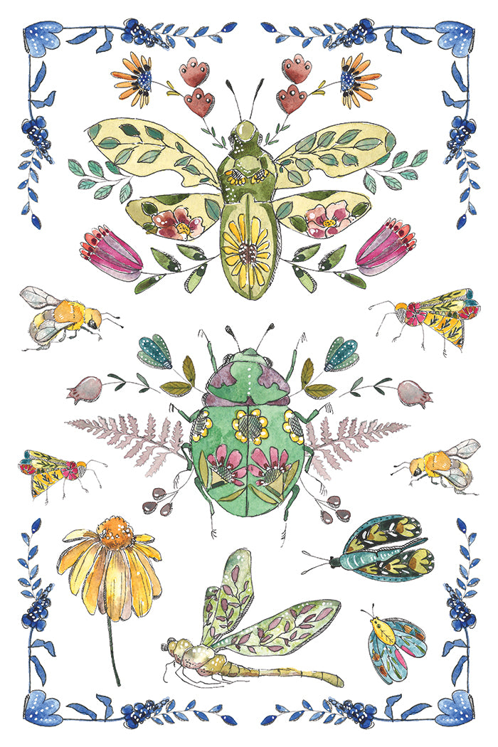 Fern Fables IOD Transfer Pad with (8) 8 x 12 Sheets by Iron Orchid Designs Rub-On Furniture Transfer Decal - New Release