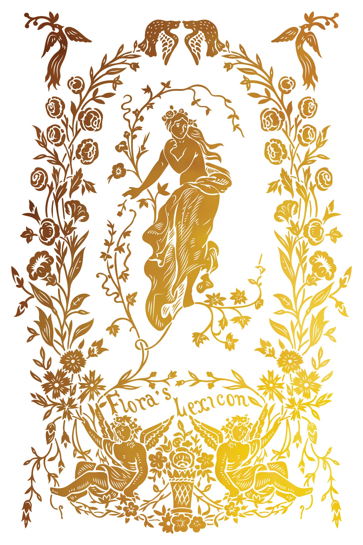 Athenæum IOD Gold Foil Transfer Pad with (8) 8 x 12 Sheets by Iron Orchid Designs Rub-On Furniture Transfer Decal