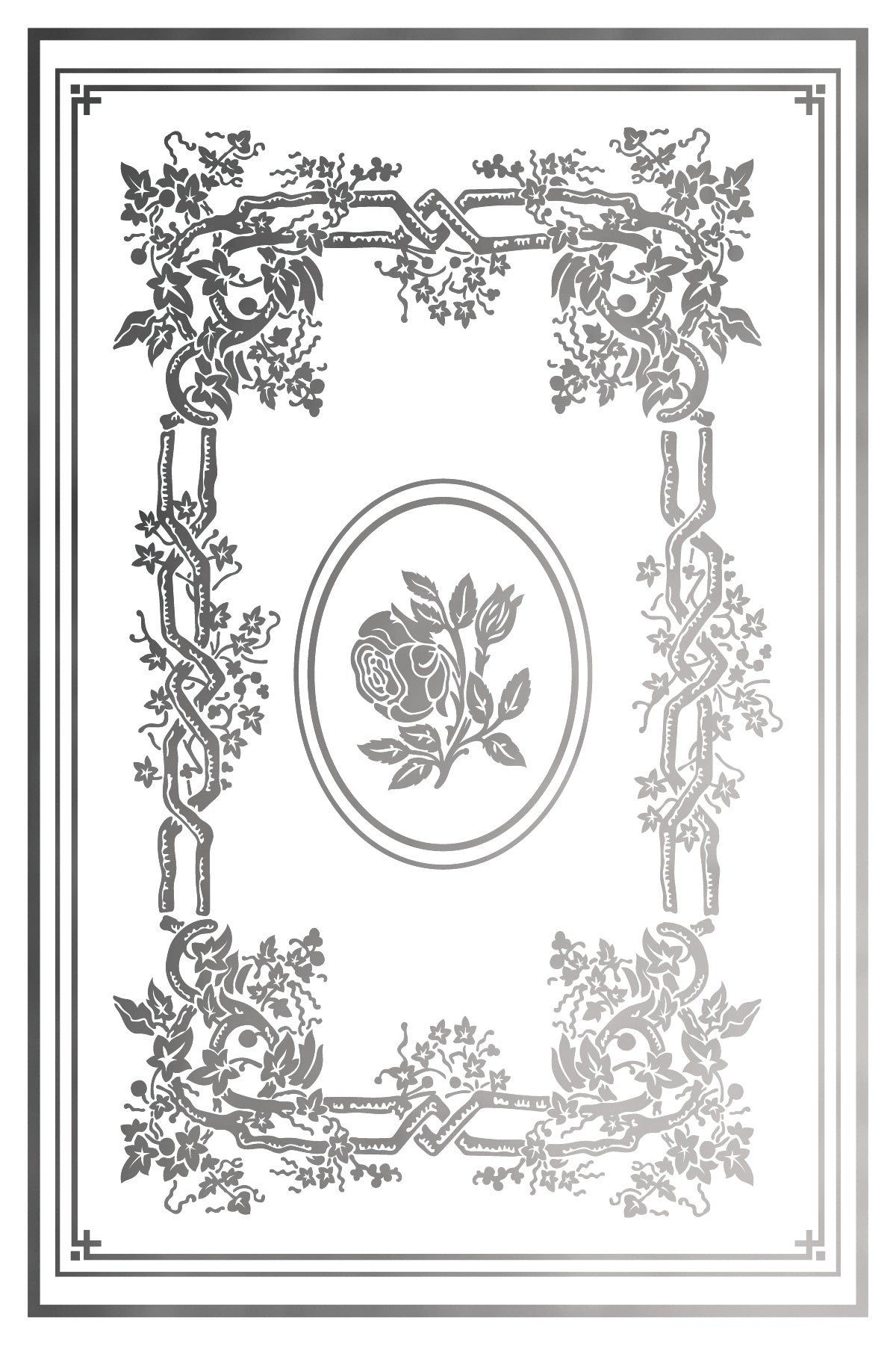 Athenæum IOD Gold Foil Transfer Pad with (8) 8 x 12 Sheets by Iron Orchid Designs Rub-On Furniture Transfer Decal