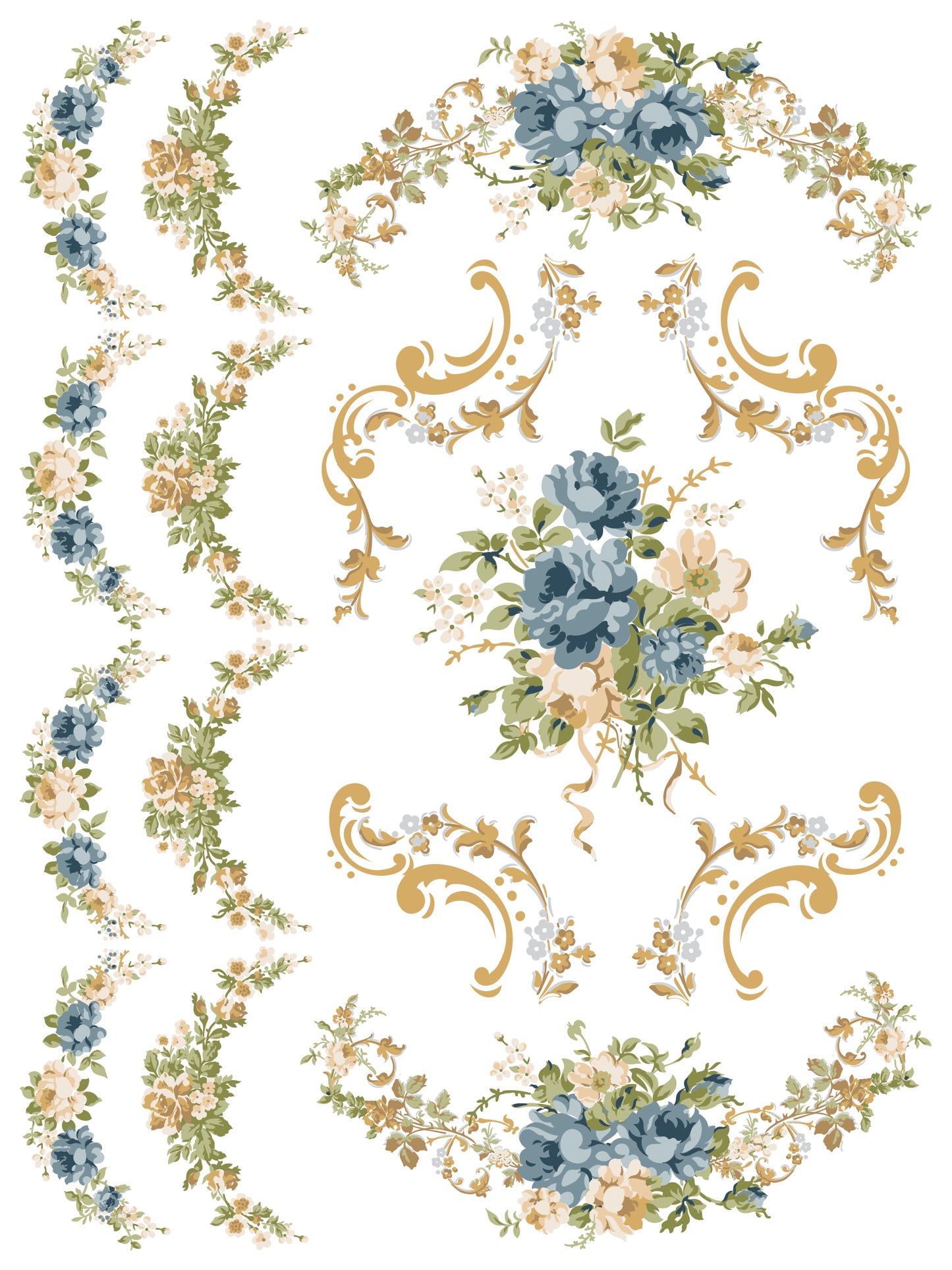 Alfred Peats & Co IOD Paint Inlay by Iron Orchid Design (8) 12 X 16 Sheets Limited Release