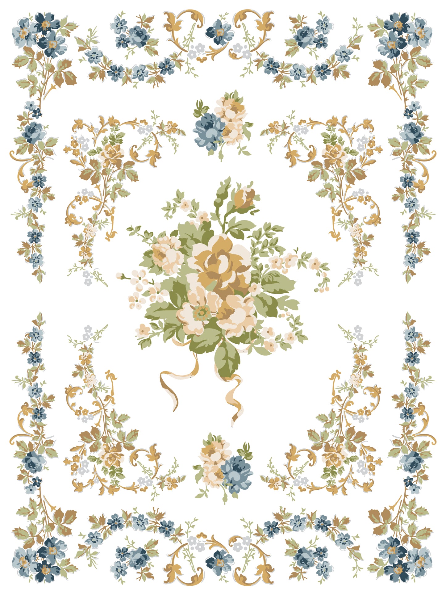Alfred Peats & Co IOD Paint Inlay by Iron Orchid Design (8) 12 X 16 Sheets Limited Release