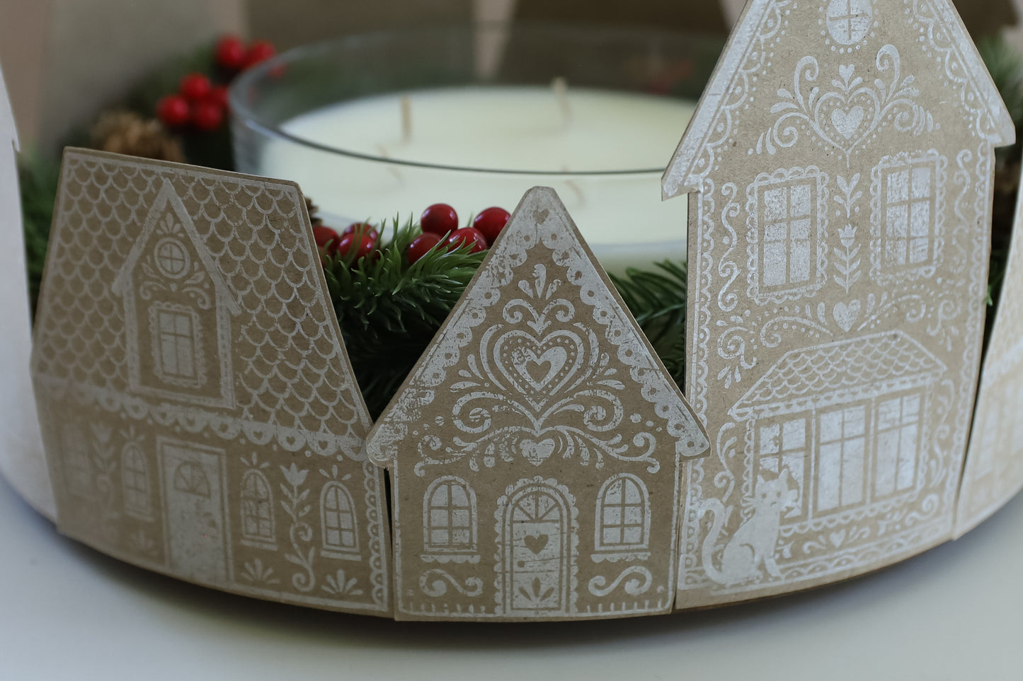 Gingerbread Lane 12 x 12 IOD stamp - by Iron Orchid Designs - 2026 Limited Holiday Release