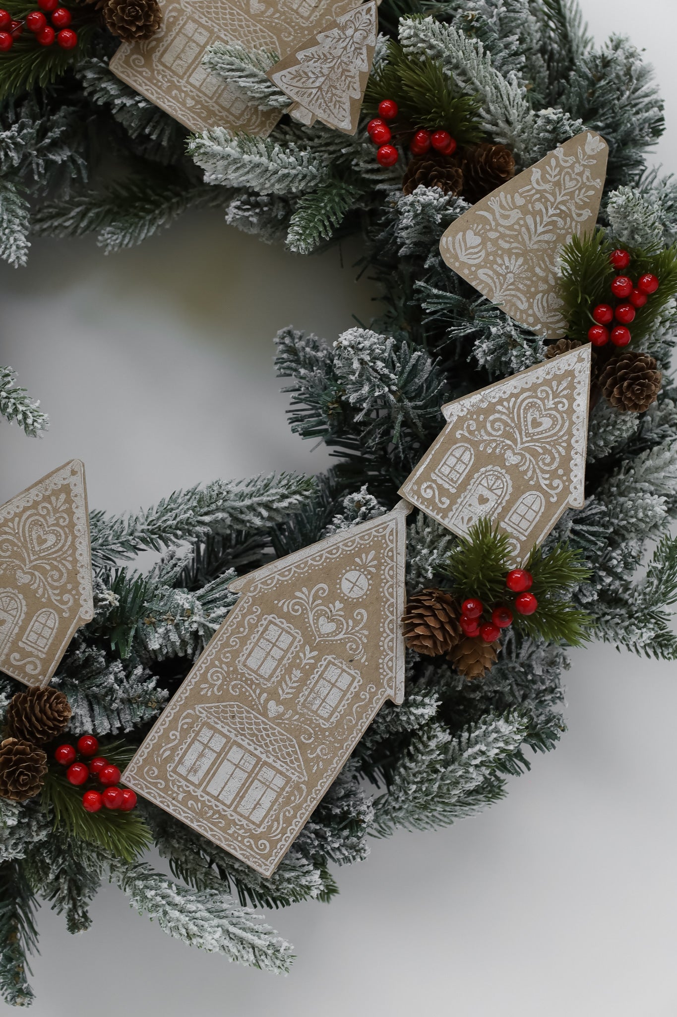 Gingerbread Lane 12 x 12 IOD stamp - by Iron Orchid Designs - 2026 Limited Holiday Release