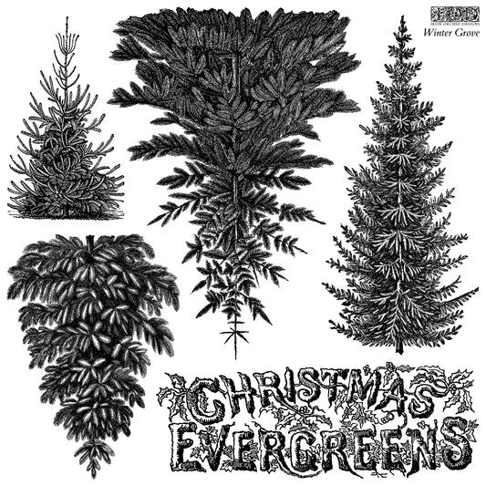 Winter Grove 12 x 12 IOD stamp - by Iron Orchid Designs - 2026 Limited Holiday Release