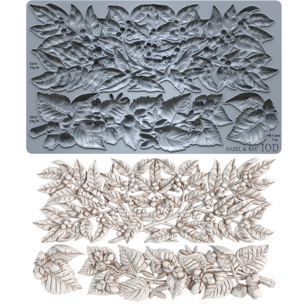 Hazel & Bay IOD décor mould 6 x 10 - by Iron Orchid Designs - 2026 Limited Holiday Release