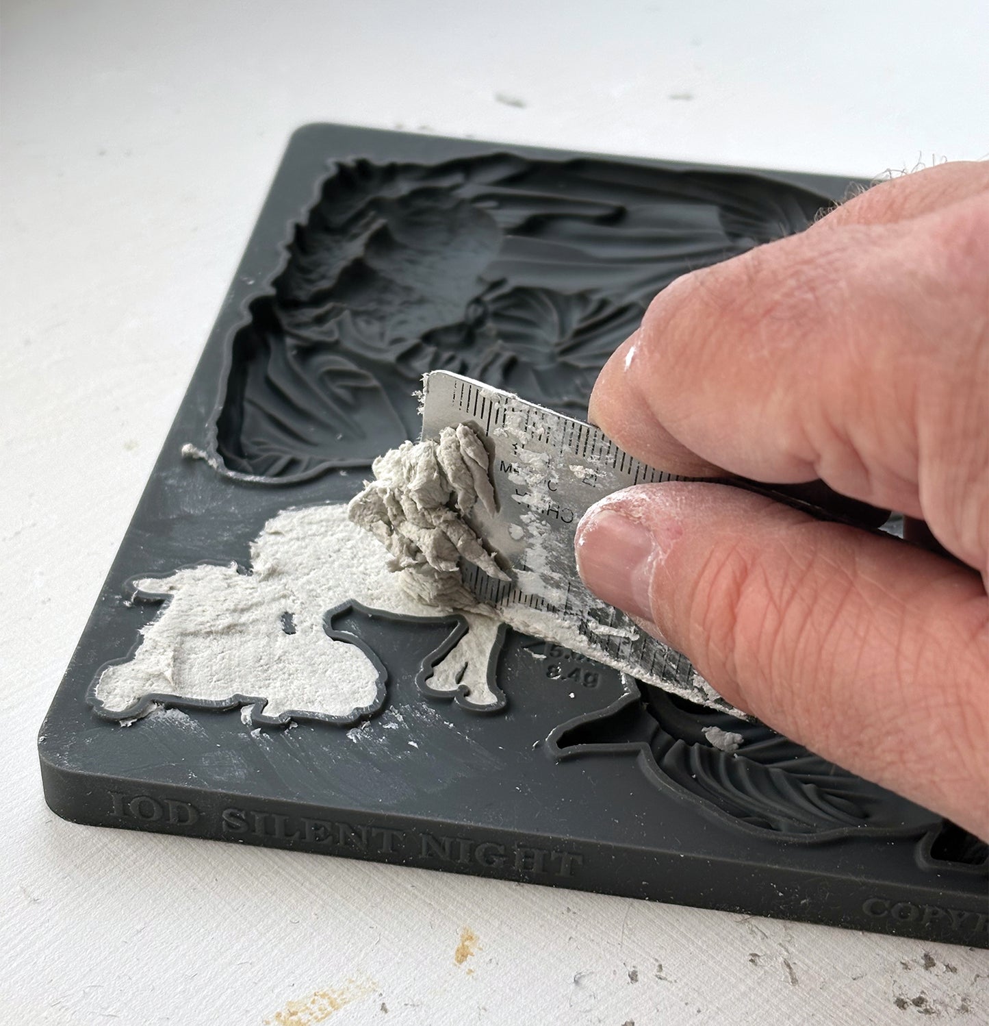 Silent Night IOD décor mould 6 x 10 - by Iron Orchid Designs - 2026 Limited Holiday Release