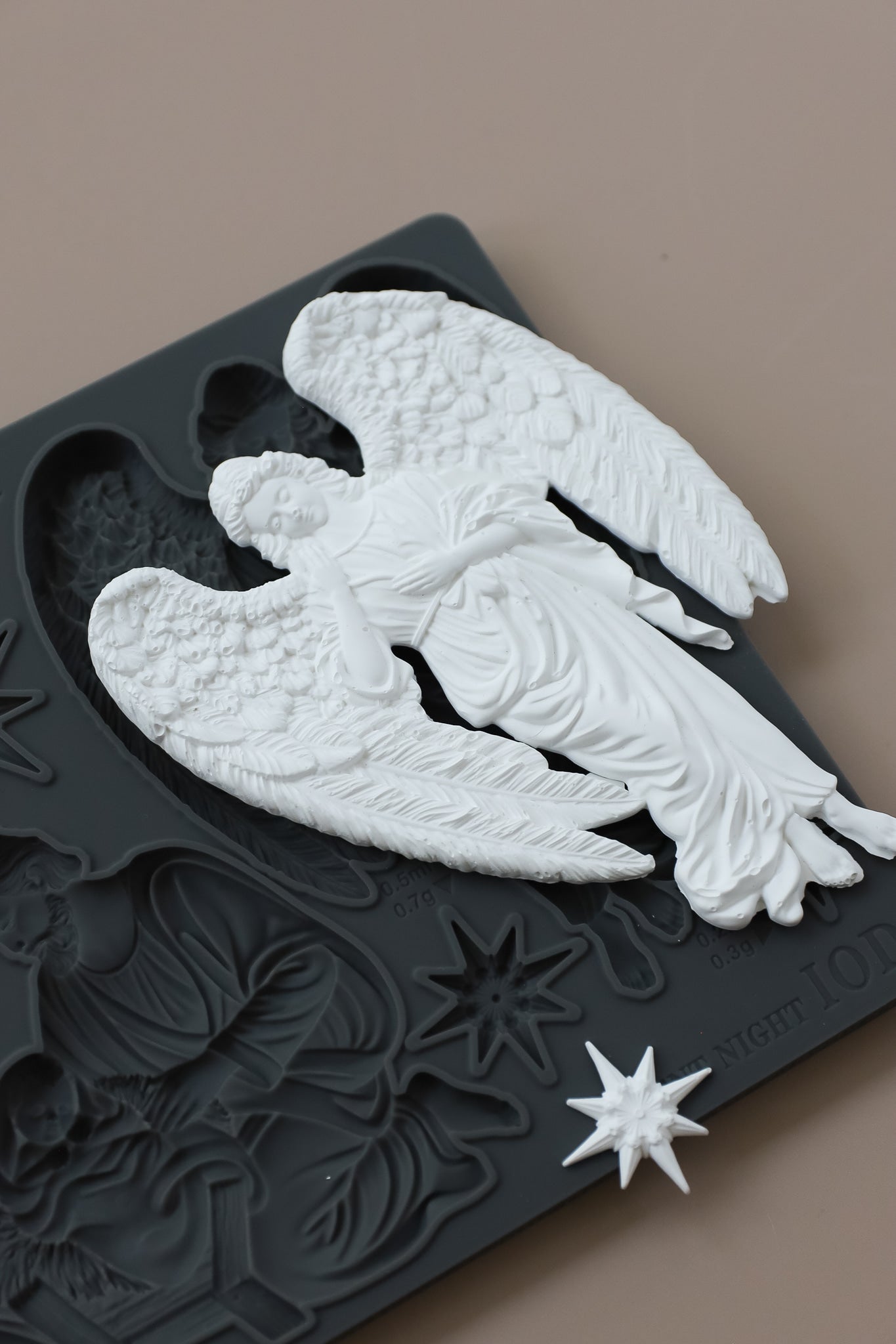 Silent Night IOD décor mould 6 x 10 - by Iron Orchid Designs - 2026 Limited Holiday Release
