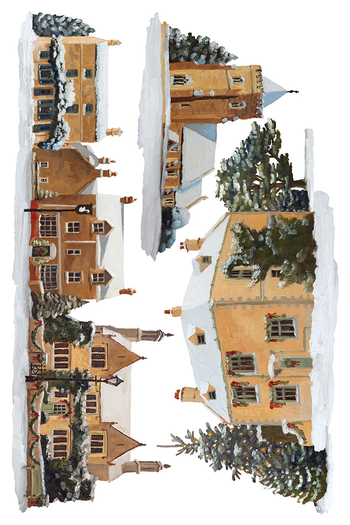 A Cotswold Christmas IOD Transfer Pad with (8) 8 x 12 Sheets by Iron Orchid Designs Rub-On Transfer Decal - 2026 Limited Holiday Release