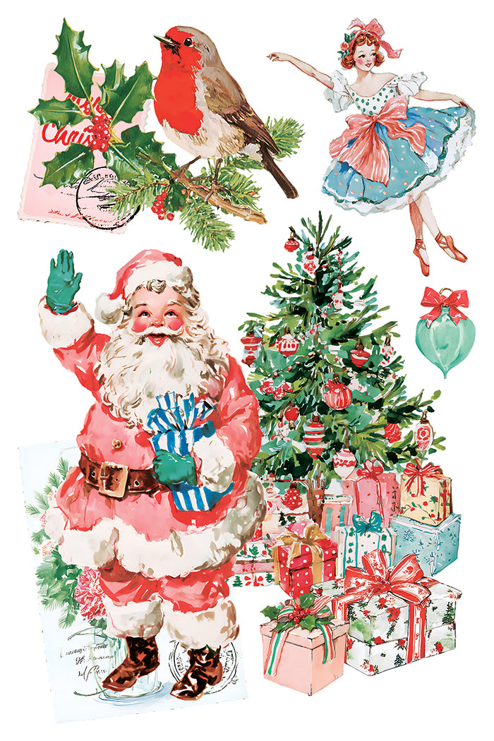 Darling Holiday IOD Transfer Pad with (8) 8 x 12 Sheets by Iron Orchid Designs Rub-On Transfer Decal - 2026 Limited Holiday Release
