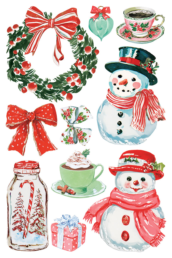 Darling Holiday IOD Transfer Pad with (8) 8 x 12 Sheets by Iron Orchid Designs Rub-On Transfer Decal - 2026 Limited Holiday Release