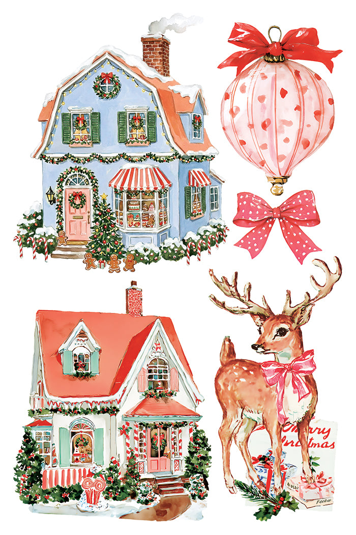 Darling Holiday IOD Transfer Pad with (8) 8 x 12 Sheets by Iron Orchid Designs Rub-On Transfer Decal - 2026 Limited Holiday Release