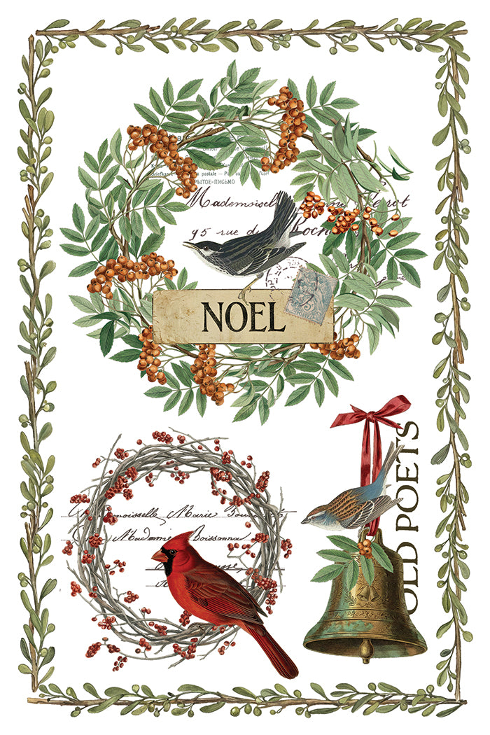 Winter's Calling IOD Transfer Pad with (8) 8 x 12 Sheets by Iron Orchid Designs Rub-On Transfer Decal - 2026 Limited Holiday Release
