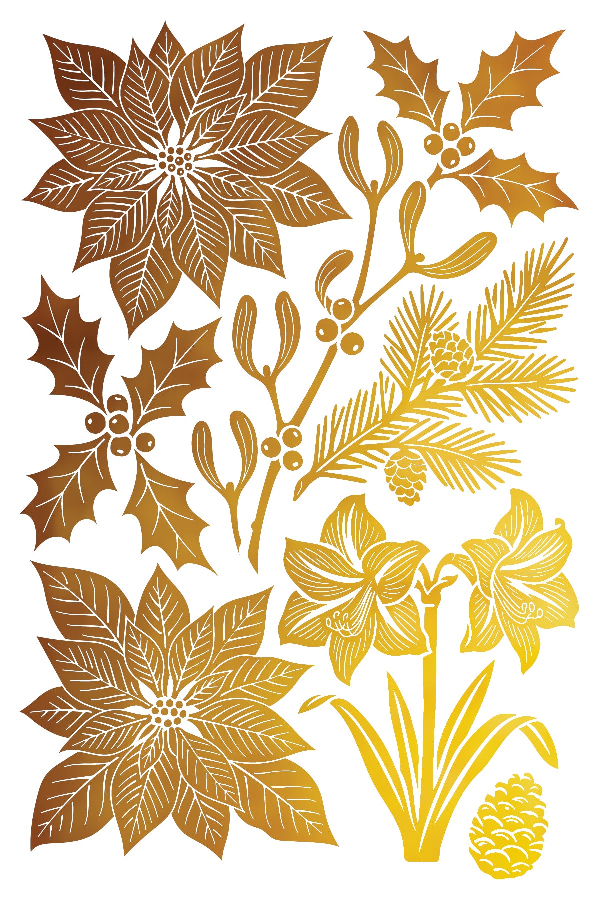 Angels Sing IOD Foil Transfer Pad (8) 8 x 12 Sheets by Iron Orchid Designs Rub-On Furniture Transfer Decal 2026 Limited Holiday Release