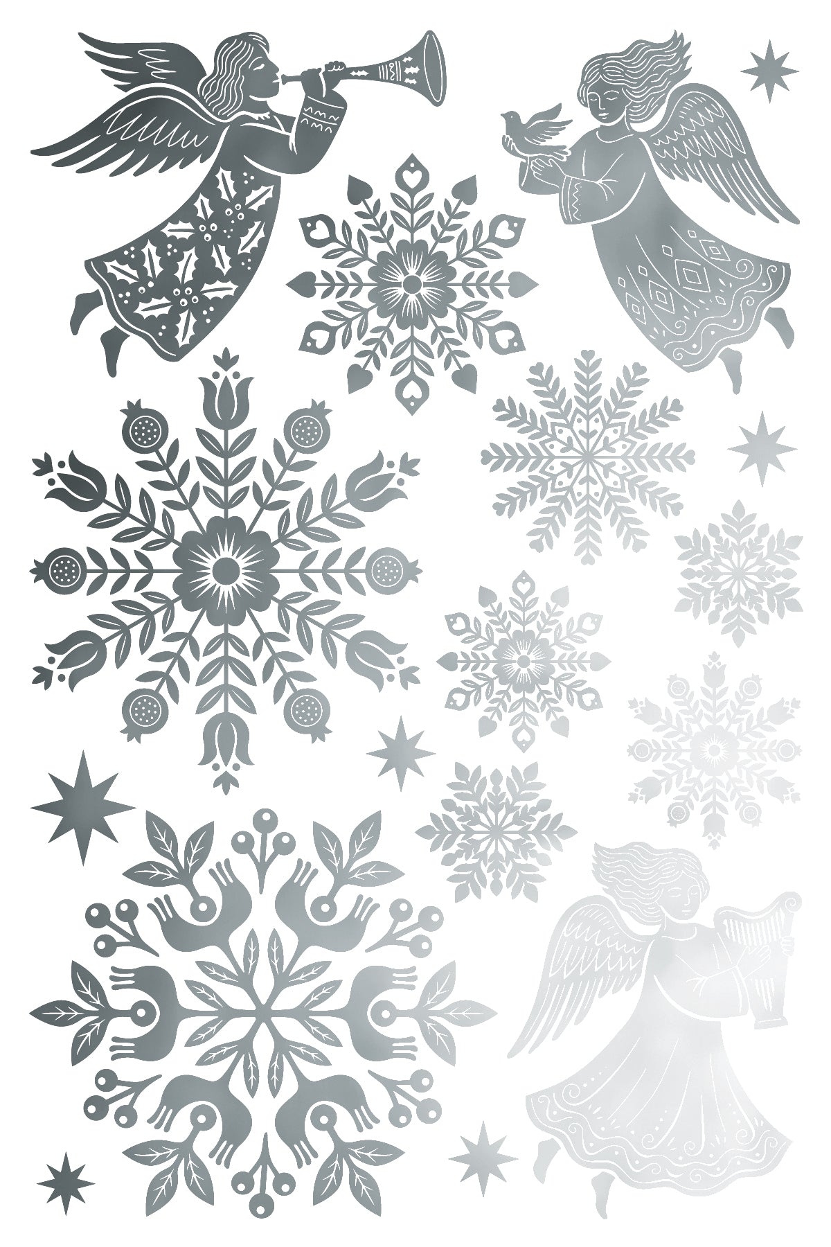 Angels Sing IOD Foil Transfer Pad (8) 8 x 12 Sheets by Iron Orchid Designs Rub-On Furniture Transfer Decal 2026 Limited Holiday Release