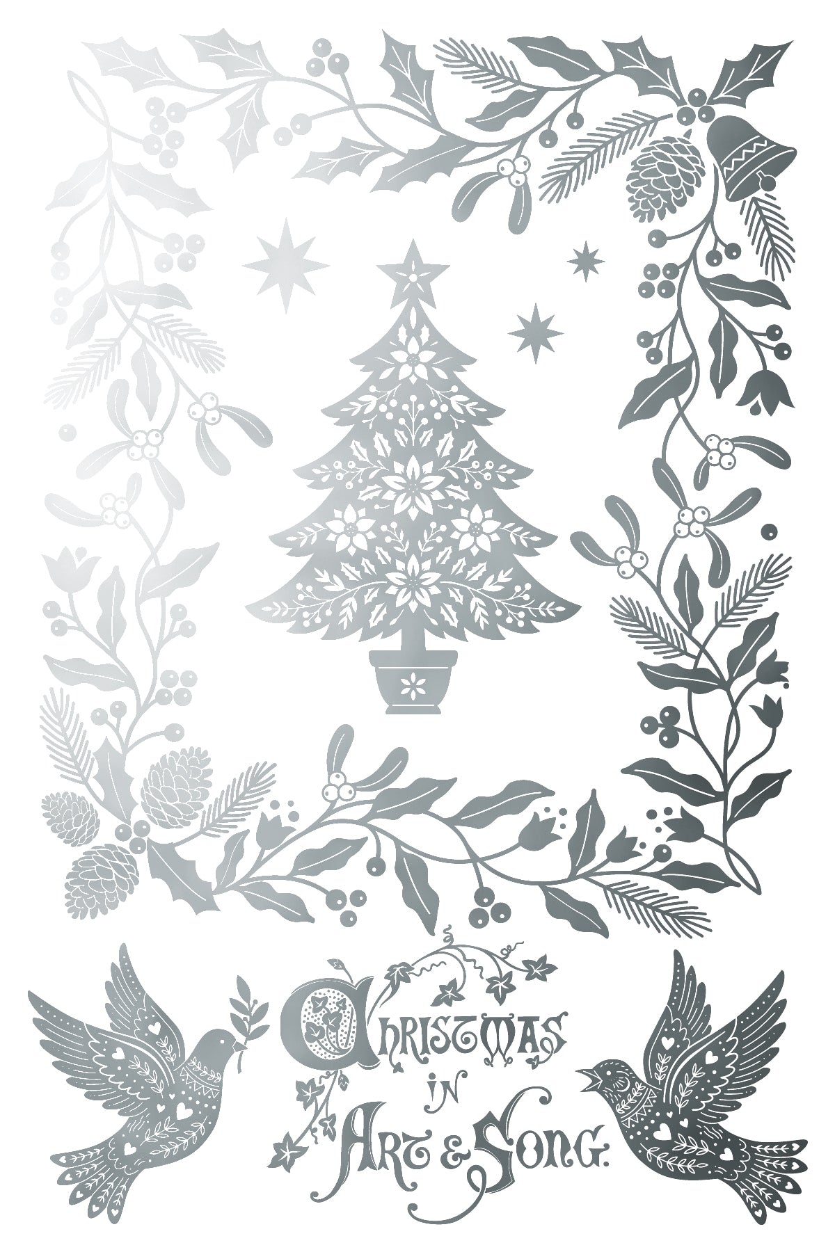 Angels Sing IOD Foil Transfer Pad (8) 8 x 12 Sheets by Iron Orchid Designs Rub-On Furniture Transfer Decal 2026 Limited Holiday Release