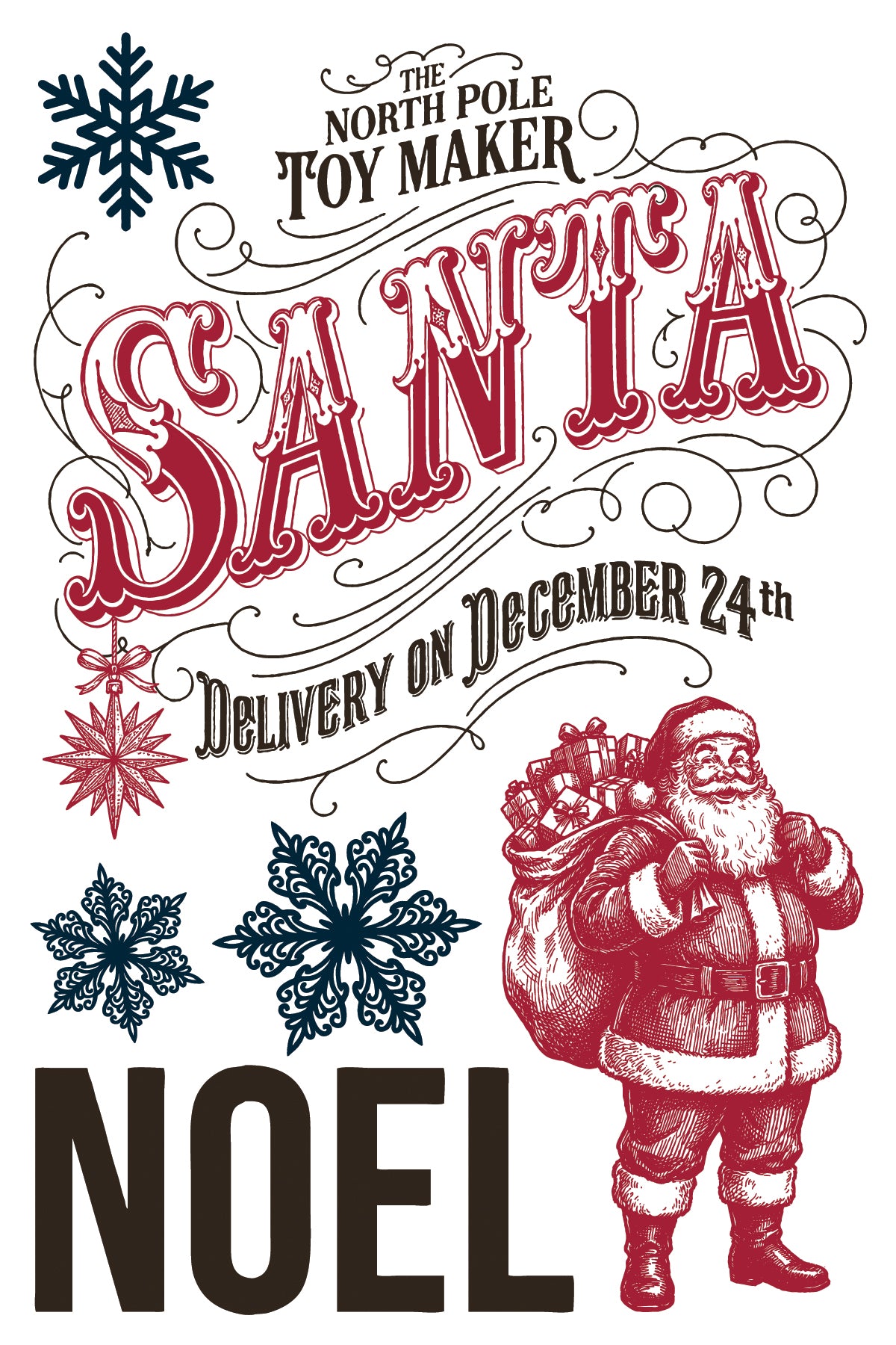 The North Pole Co IOD Paint Inlay by Iron Orchid Design (8) 8 X 12 Sheets - 2026 Limited Holiday Release