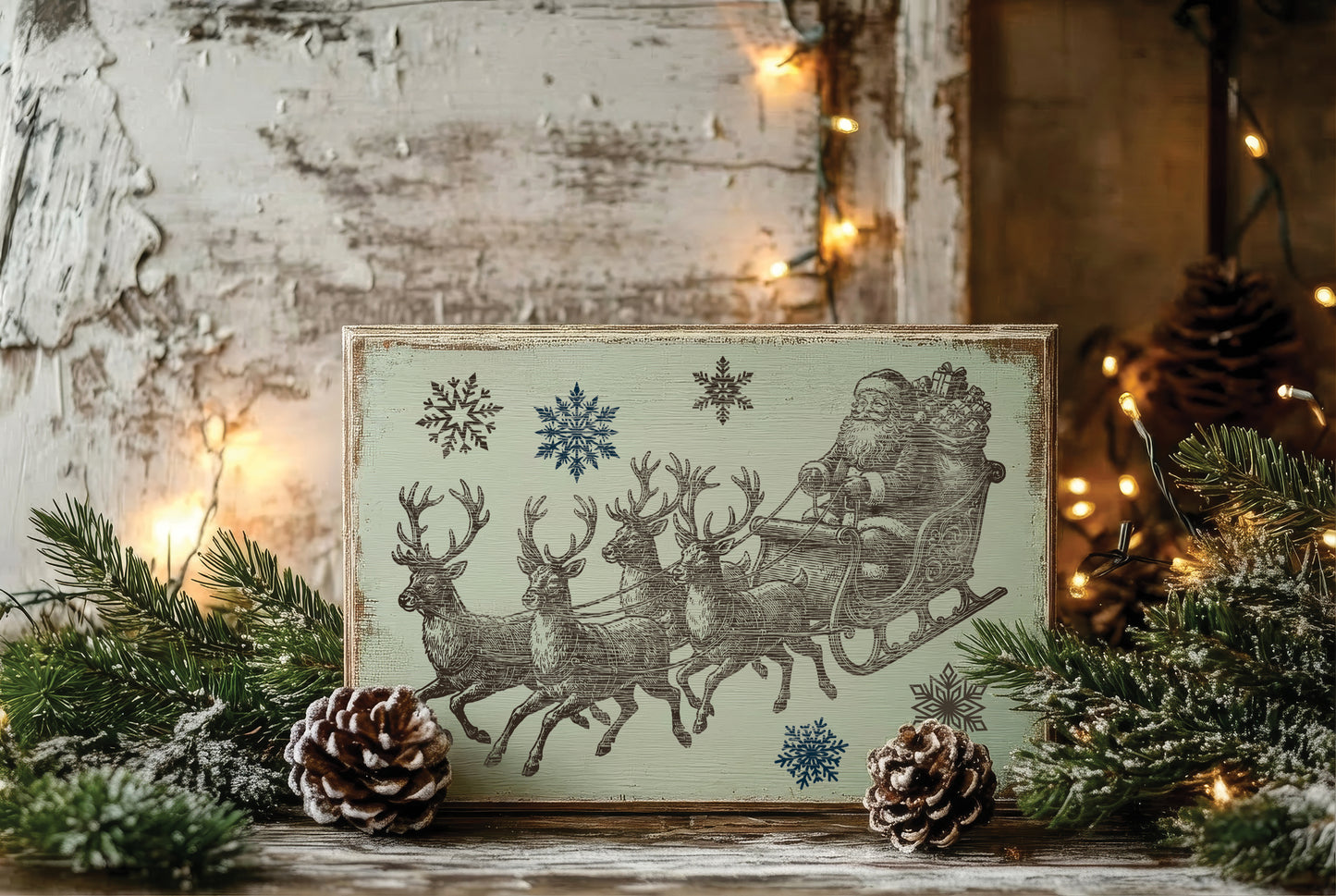 The North Pole Co IOD Paint Inlay by Iron Orchid Design (8) 8 X 12 Sheets - 2026 Limited Holiday Release