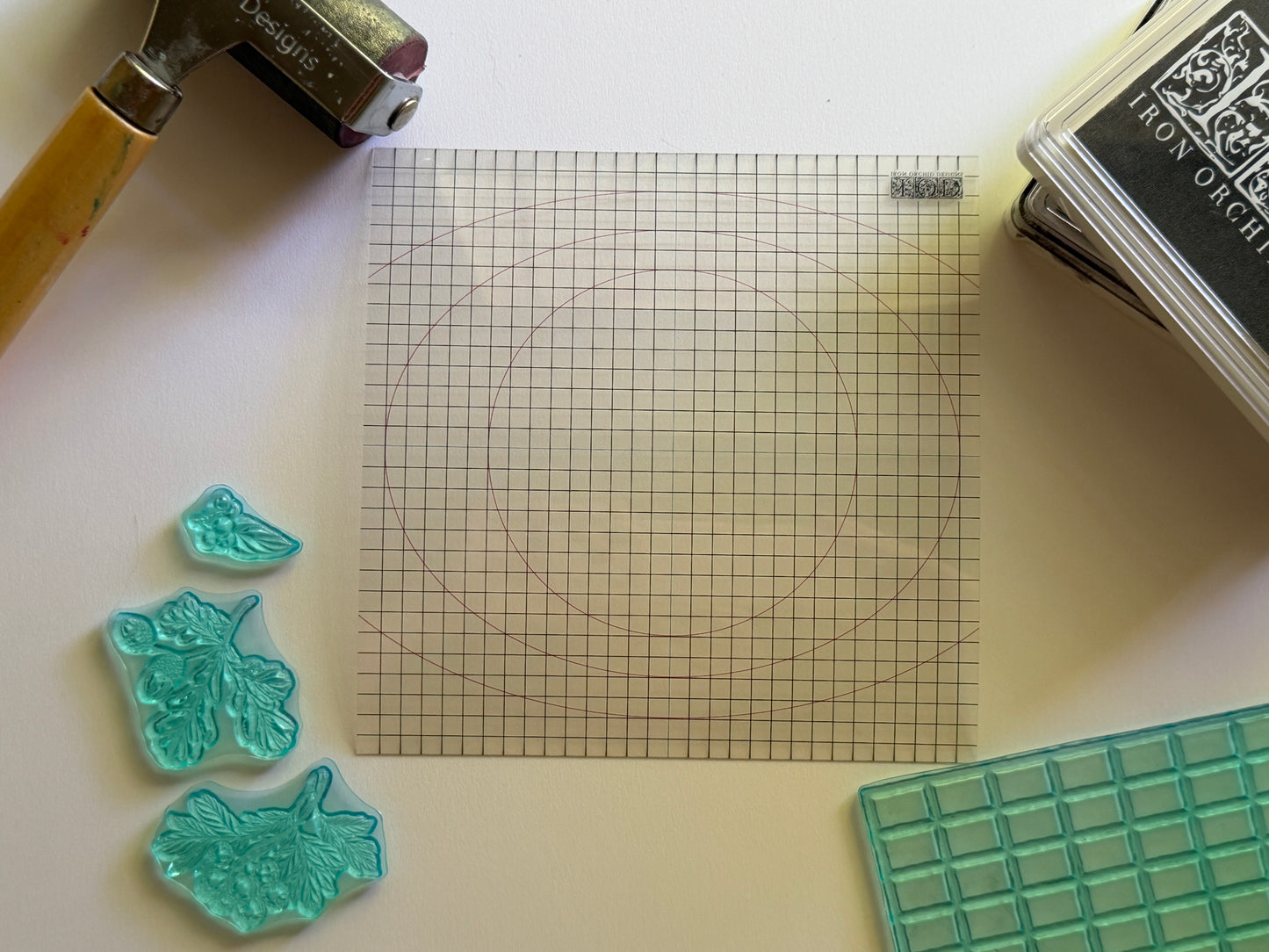 IOD Mini Thin Mount Flexible Acetate Sheet 6" x 6" for Stamping by Iron Orchid Designs - New Release