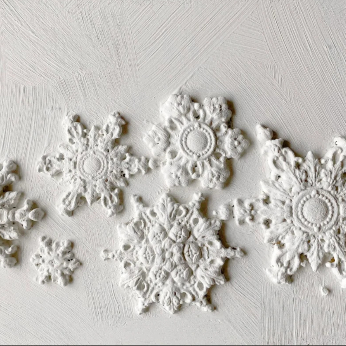Snowflakes IOD decor mould 6 x 10 - by Iron Orchid Designs - 2026 Limited Holiday Release