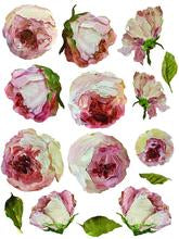 Painterly Floral IOD Transfer Pad with (8) 12 X 16 Sheets by Iron Orchid Designs Rub-On Furniture Transfer Decal