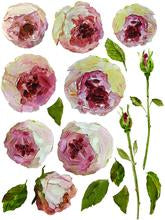Painterly Floral IOD Transfer Pad with (8) 12 X 16 Sheets by Iron Orchid Designs Rub-On Furniture Transfer Decal