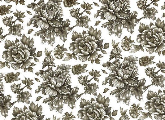 Roycycled Decoupage Paper | Paintable Floral 20" x 30" Sheet