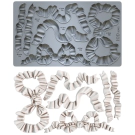 Bows Mould IOD décor mould 6 x 10 - by Iron Orchid Designs