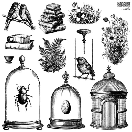 Dup remove Pastiche 12  IOD stamp 2 sheets - by Iron Orchid Designs